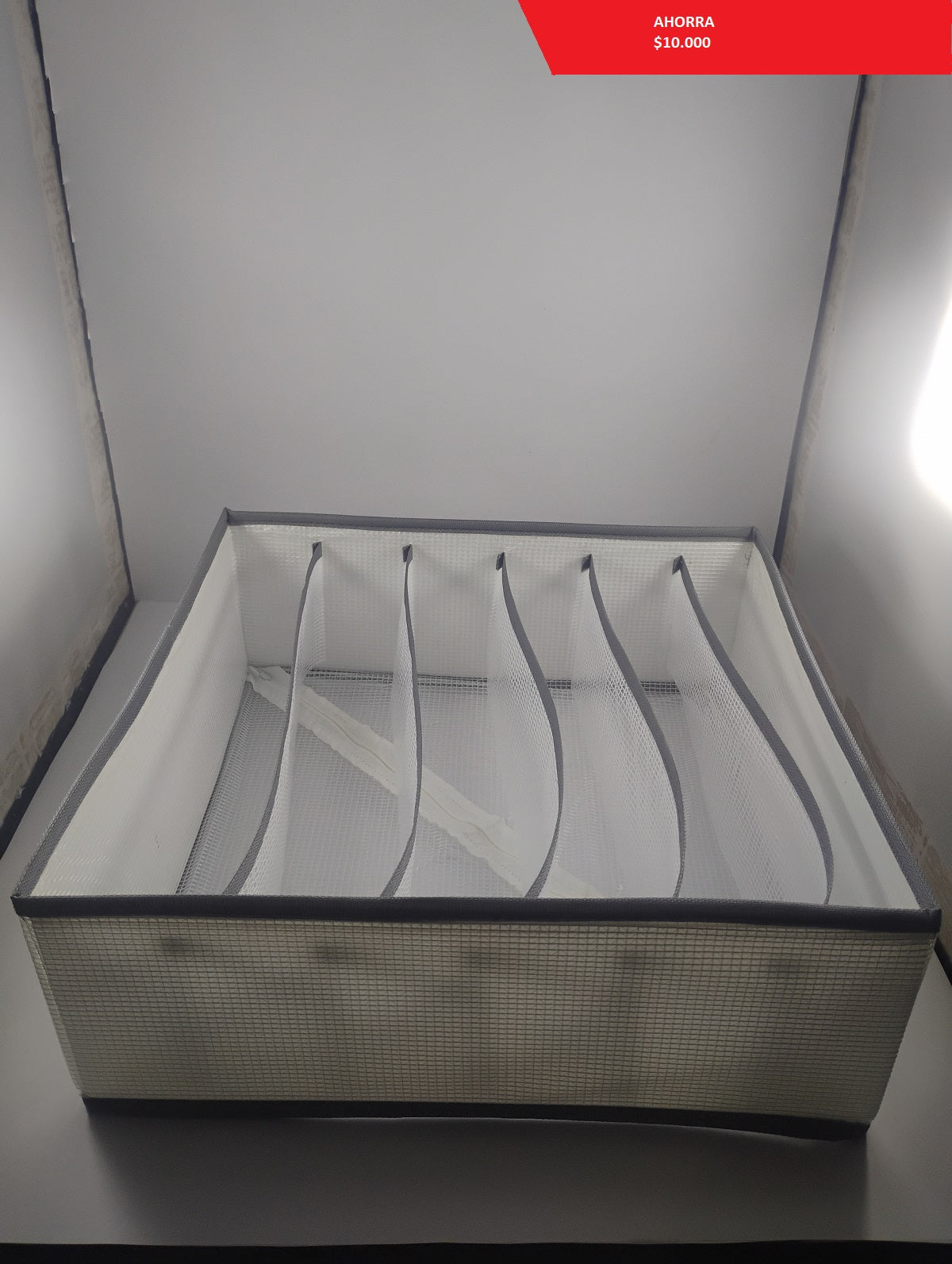 Organizador de Ropa Plegable con 7 Compartimentos 32 cm X 32m X 12cm 3 Unidades- TCC0026
