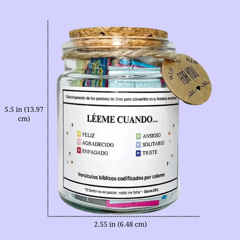 Frasco bíblico de oración y Fe diaria