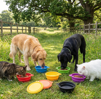 Plato Plegable de Silicona para Perros y Gatos - TCC0028