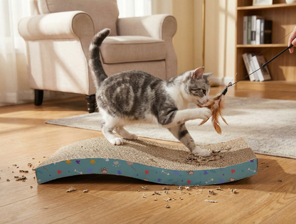 Rascador de cartón para gato  afilador de uñas (THORN) - TCC0012