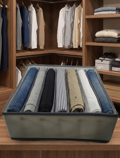Organizador de Ropa Plegable con 7 Compartimentos 32 cm X 25cm X 17cm - TCC0025