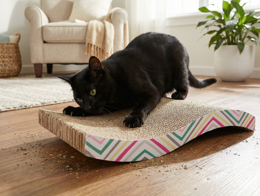 Rascador de cartón para gato  afilador de uñas (MIMI) - TCC0014