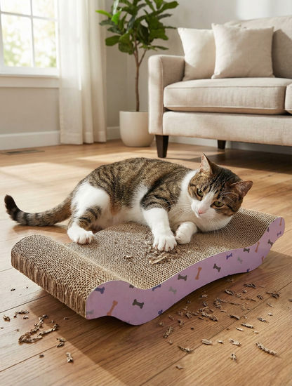 Rascador de cartón para gato  afilador de uñas (KIMA) - TCC0013