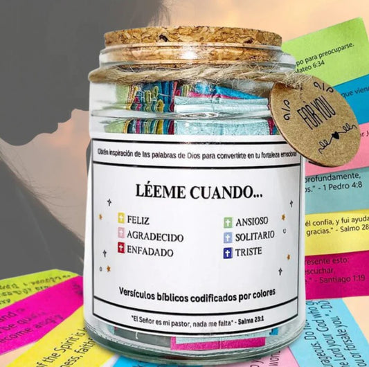 Frasco bíblico de oración y Fe diaria